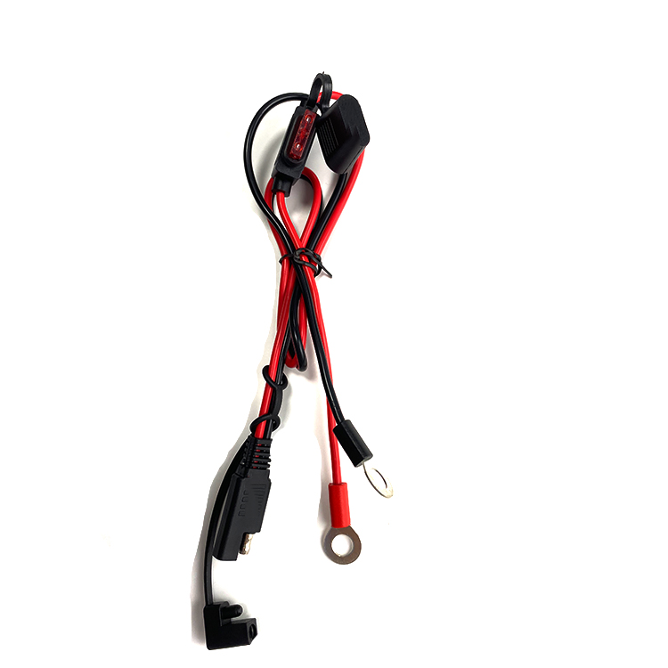 Connector To Ring Terminal Auto Car Charging Jumper Connector Fused Solar Battery Cable Solar Cable Battery Cable Fuse