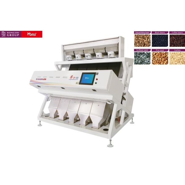 力3.0KWの電圧AC220V/60HZの熱い販売のタイプ5シュートCCDの多彩なカメラ色の選別機