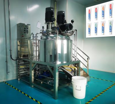 500L Toothpaste Making Machine Vacuum Homogenizer Emulsifying Toothpaste Mixer
