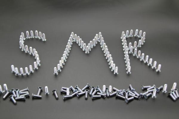 DIN965 M6x40 Flat Head Machine Screws , Cross Recessed Head Machine Screw