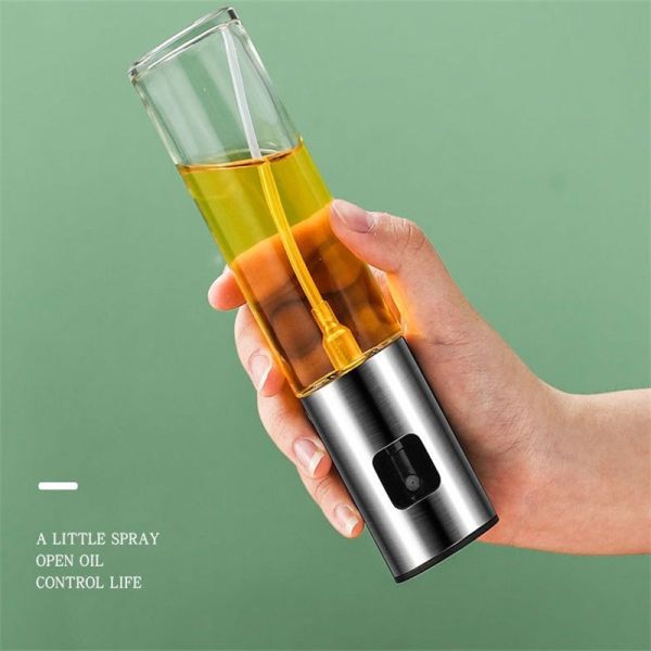 304 Stainless Steel Atomized Oil Sprayer Portable Oil Bottle for Other Cooking Tools
