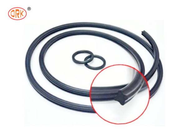 Black Oil And Gas Seals Quad Ring FPM Resistência ao combustível