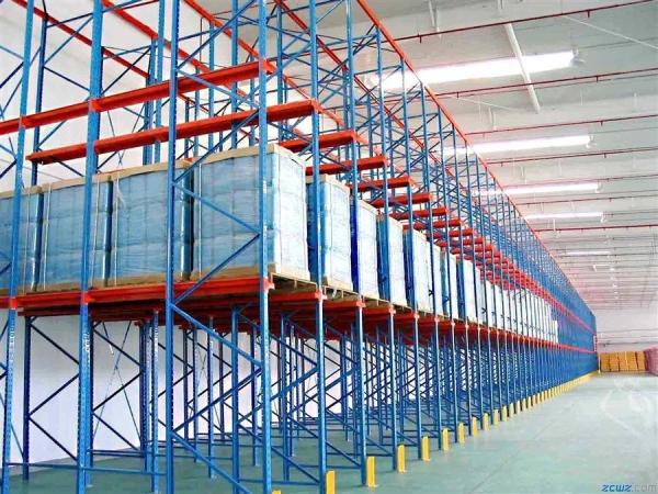 Powder Coated Drive In Pallet Racking , Heavy Duty Industrial Pallet Shelving
