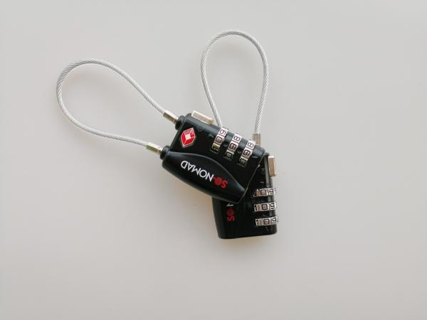 3 Dial TSA Approved Cable Locks TSA 719 63g For Suitcase / Travel Luggage