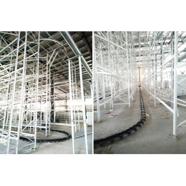 U-Turn Stacker Crane Curve Rail Type S/R Machine ASRS Automatic Storage And Retrieval System