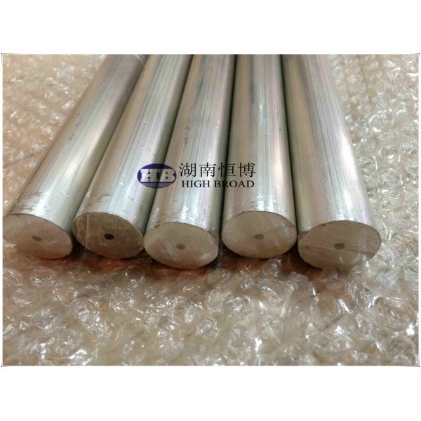 ASTM Barre d'anode en zinc d'aluminium AlZn10 pour chauffe-eau chauffe-soleil réservoirs en acier anti-encrassement