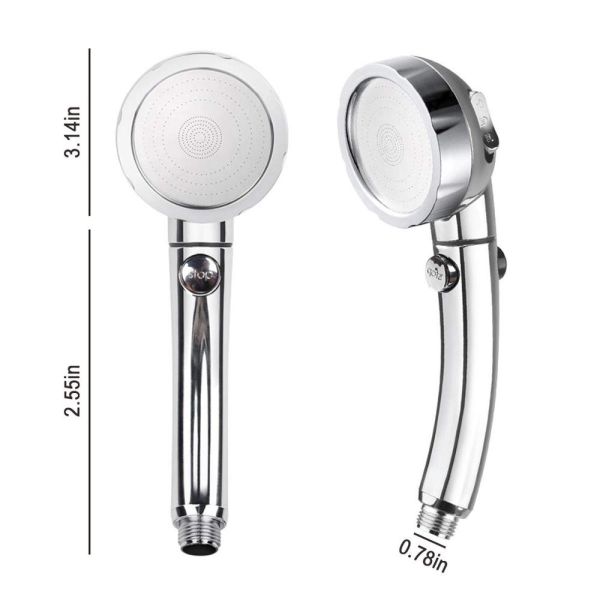 JK-2800 China sanitary ware factory supply three functions high water pressure hand shower chorme plated