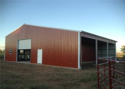 Fire Proof Pre Built Steel Frame Garage Kits , Metal Shelters Garages Anti Seismic