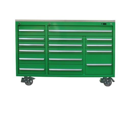 Professional Tool Box Set with Heavy Duty Metal Construction and Portable Cabinet