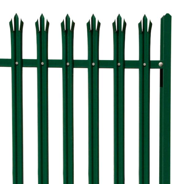 Anti Theft Powder Coated Palisade Fencing , Metal Palisade Security Fencing