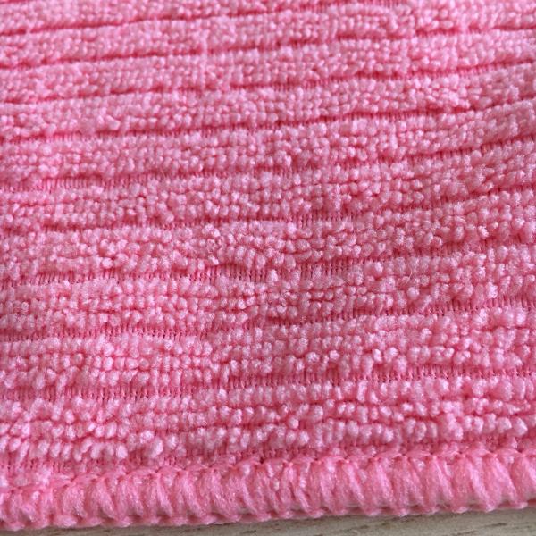 Pink double side 100%polyester absorbing water towels  in Kitchen made in China