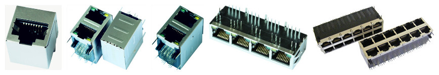 сила 0826-1X1T-80 над 10/100/1000 Основаниями-T, локальной сетью MagJack AutoMDIX с СИД