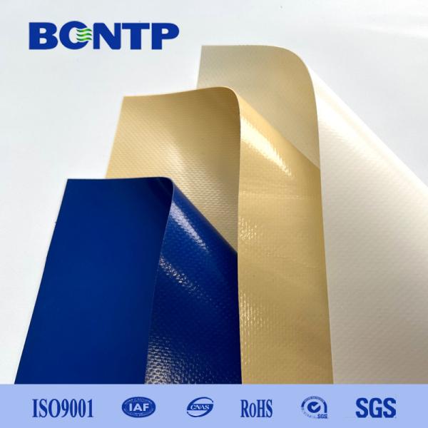 Fireproof Covering Material PVC Coated Fabric Tarpaulin Waterproof 0.5mm Thickness