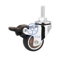 M8x20mm rosqueou as rodas do rodízio gerencie sobre um eixo Front Lock Caster Wheels For que janta carros