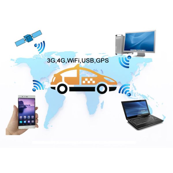 IP65 Outdoor Mobile LED Screen Taxi Top Advertising Signs 5500 nits Brightness