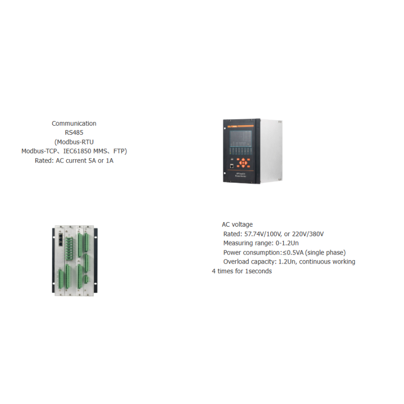 Acrel Power Quality Monitor APView500 RS485 (Modbus-RTU Modbus-TCP、IEC61850 MMS、FTP) Suitable For IndustryPV Storage Energy