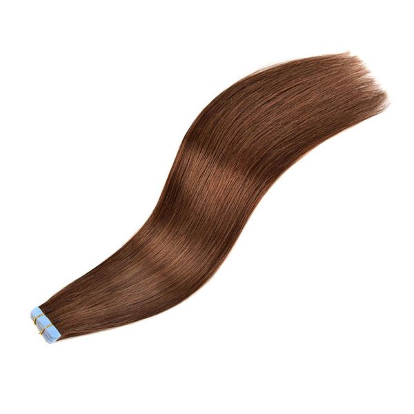 Double Drawn Invisible Skin Weft Seamless Remy Russian Human Hair Tape In Extensions