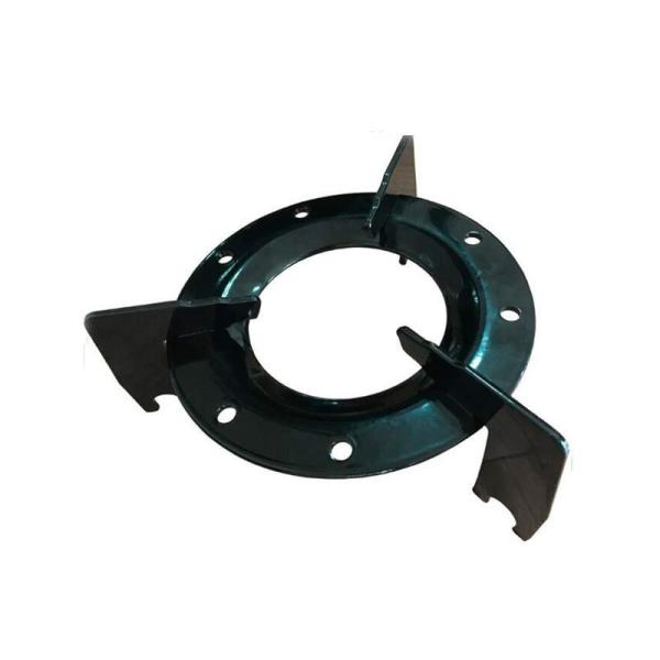                  Black Round Pan Supports for Camping LPG Gas Cylinder             