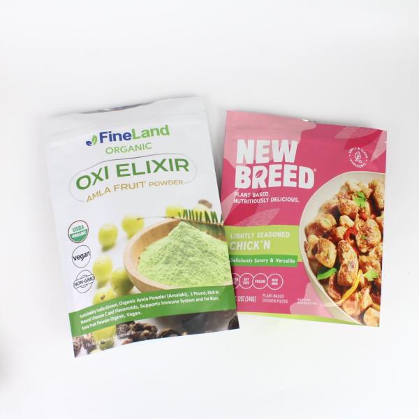 Customized Digital Printing Anti Odor Polyester Film Food Packaging Bag With Zipper, Used For Snack And Coffee Powder Products