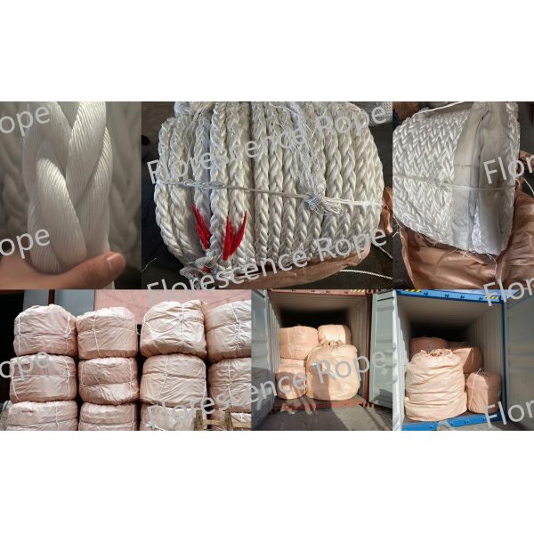 8 Strand Polypropylene Polyester Marine Mooring Rope for Towing Ships