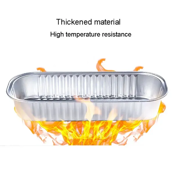 200ml Aluminum Foil Baking Cake Box for Cheese Dessert Bread Packaging Cup Disposable