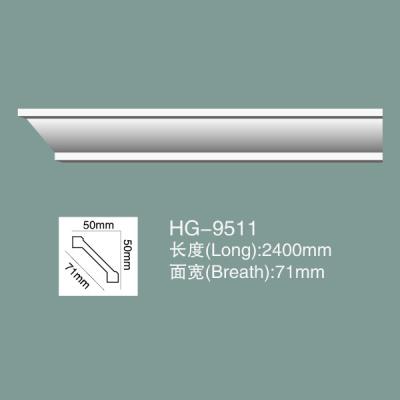 Pour le moulage de la corniche, le moulage de la couronne de polyuréthane HG-9511