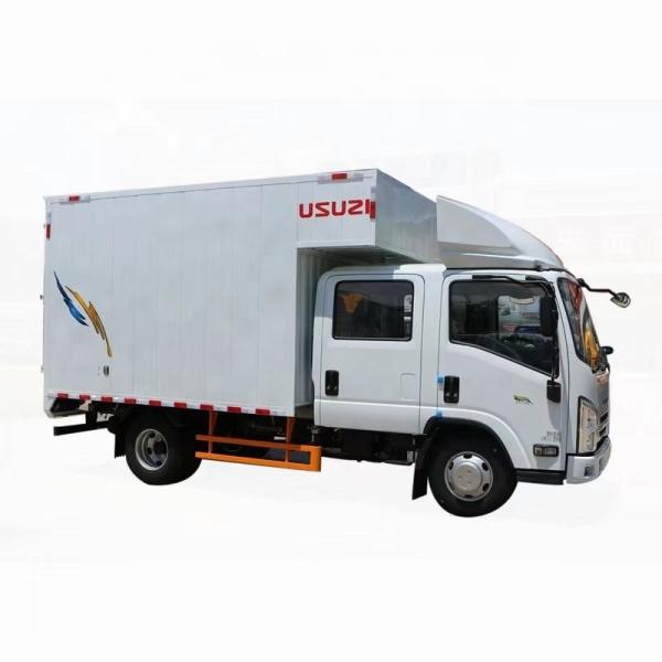 ISUZU Double Row Small Cargo Truck Diesel Cargo Van 5 Speed Transmission