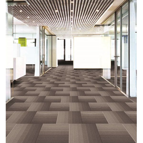 600g/M2 Pile Weight Office Carpet Tiles / heavy duty commercial carpet tiles