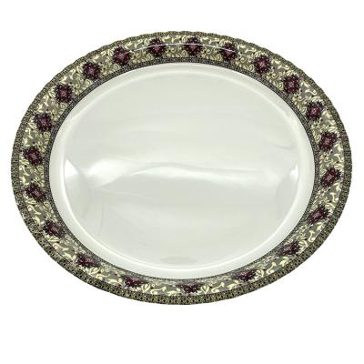 Durable Melamine Plates Restaurant Supply / Scratch Resistant Dinner Plates BSCI