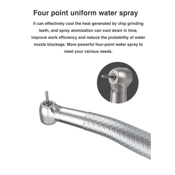 4 Wayspray Dental High Speed Handpiece Dentistry Airotor с светодиодом