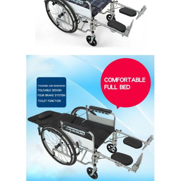 Light Manual Medical Transport Wheelchair Rehabilitation Equipment Load 100kg