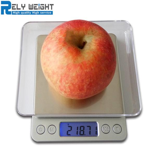 Mini pantalla LCD digital de bolsillo Joyería Balanza para medir el peso Tamaño del producto 105 * 125 * 18mm fuente de alimentación Batería