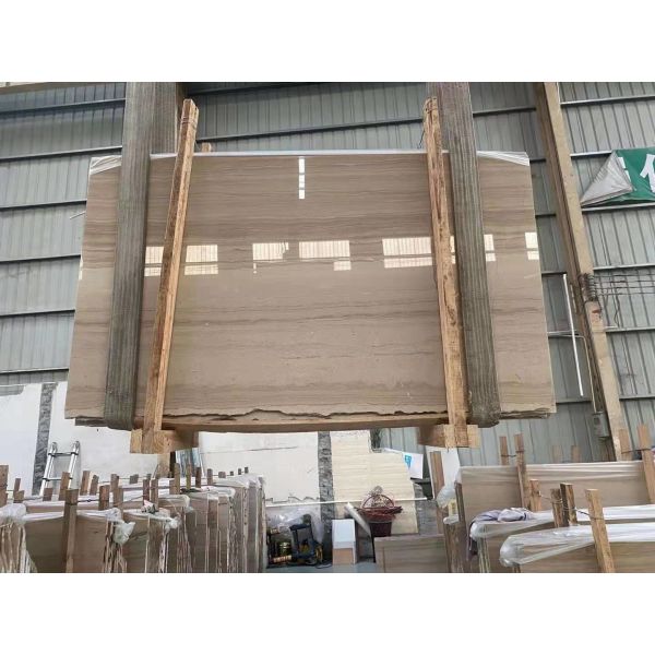 Bookmatch Yellow Mulge Earl Royal Wood Grain Marble For Stair Tiles