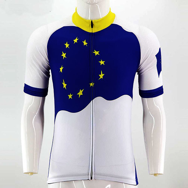 Breathable Men EU Sublimated Short Sleeve Cycling Jersey