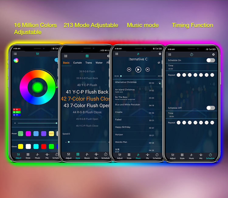 Праздник СИД функцияа времени освещает регулируемую лампу пола СИД RGB стойки для спальни