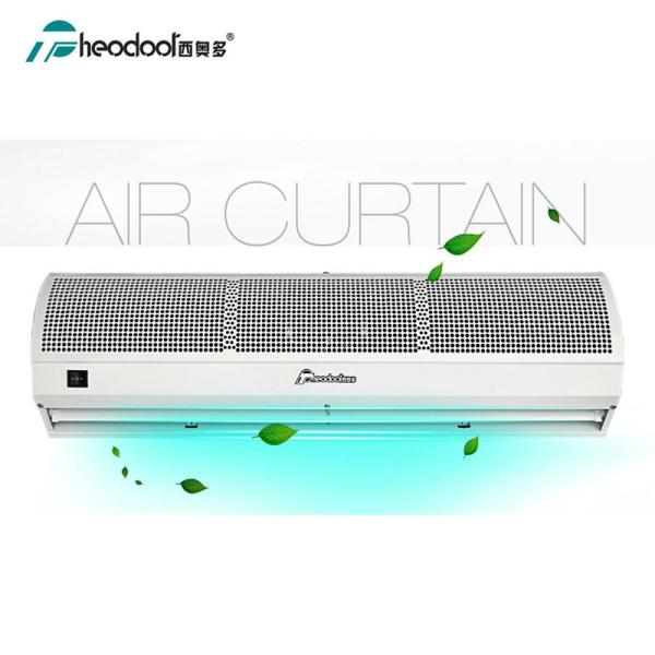 Cortina de aire compacta de 90-200 cm, velocidad de 11 m/s con control remoto