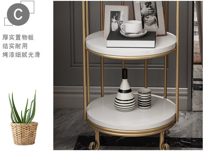 Rustproof Four Layers 32x136cm Metal Flower Stand Birdcage Shape