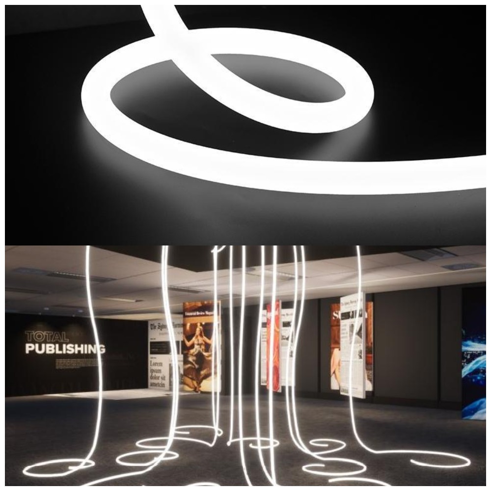 6000k Flexible Led Neon Light 22mm Diameter Silicone Led Neon Rope 20W IP67 Waterproo