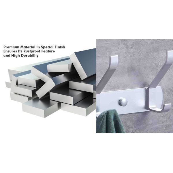 Aluminum Alloy Stainless Steel Clothes Hanger Hooks Wall Mounted OEM ODM