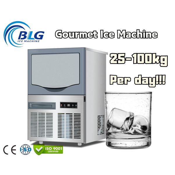Home Hotel Industrial Gourmet Cylindrical Ice Making Machine High Speed Cylindrical Ice Machine 80kg/day