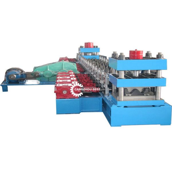Servo Flying Cut Off φ600 Id Highway Guardrail Roll Forming Machine