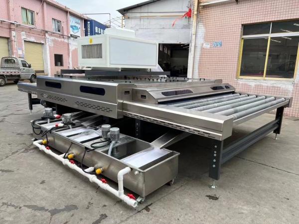 1200 Fully Automatic Horizontal Small Glass Washing Machine No Need for Grinding Head