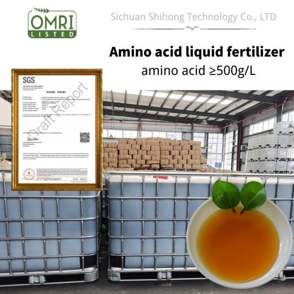 Aminoácido Vegetal com Alto Nitrogênio 50% Fertilizante Líquido Orgânico para Horta