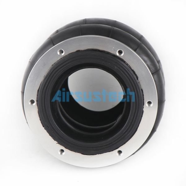 Aluminum Flange Ring Air Spring 2B120-17F Double Convoluted Air Bag Shocks 6-M6