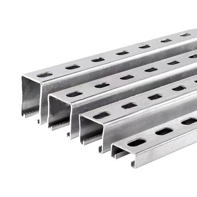 Anodized  C Shaped Aluminium Strut Channel / Metal Slotted Channel 1-3mm Thickness