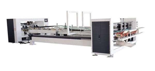 Automatic Folder Gluer Stitcher Strapper All Inline Machine, PP belt heated or PE tape tied