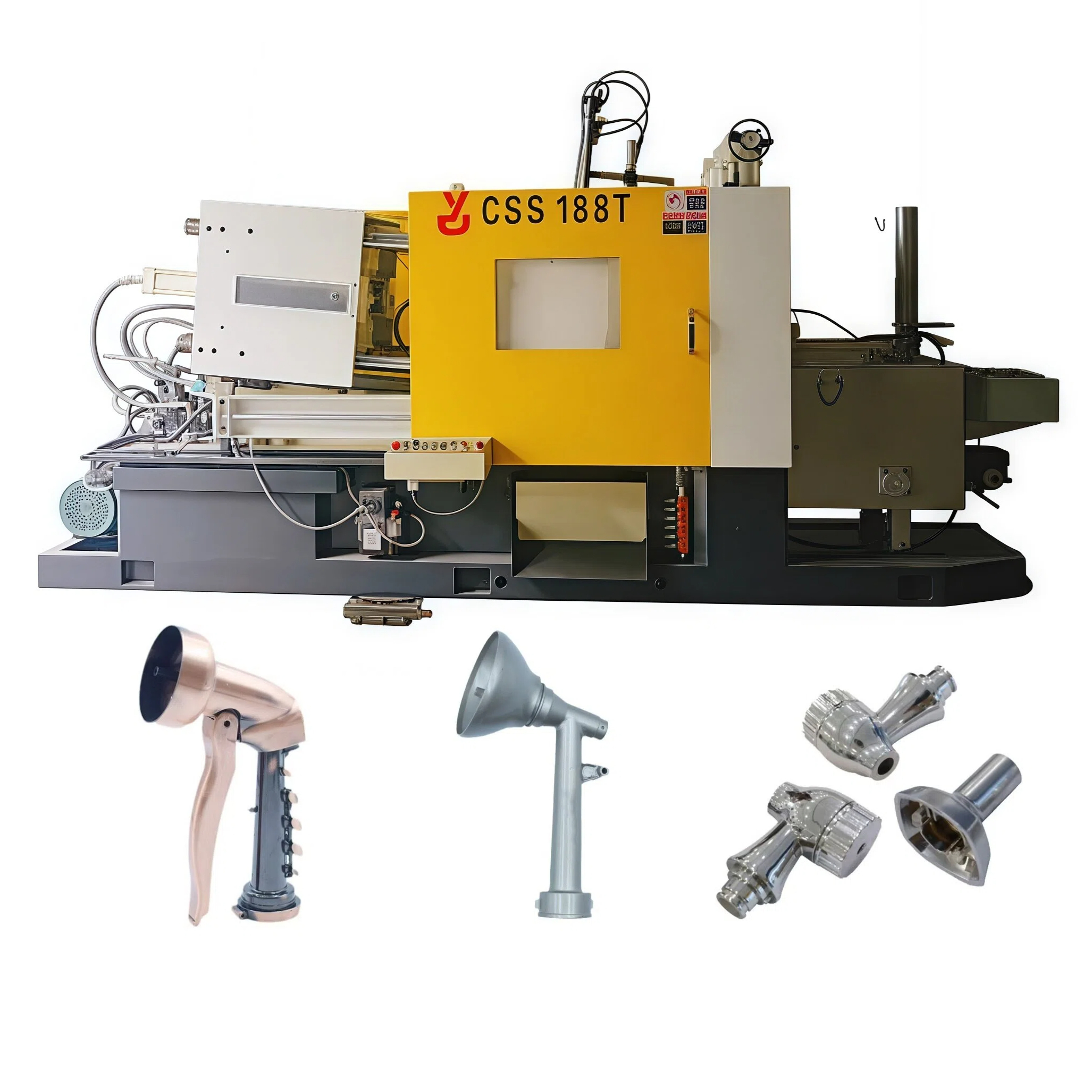 188T High-Productivity Hot Chamber Die Casting Machine for Zinc Alloy Garden Irrigation & Spray Nozzle Fittings