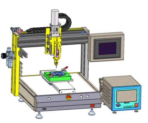 200W 200mm/S Heat Staking Equipment Pulse Hot Pressing Welding Machine