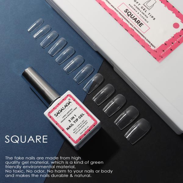 Create Stunning Nail Designs with 500pcs/set Acrylic French Style Natural False Nail Tips U-shape Artificial Nail Art Tips