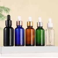 OEM cosmético de Rose Gold Dropper Bottle Transparent dos recipientes do vidro do óleo de cabelo